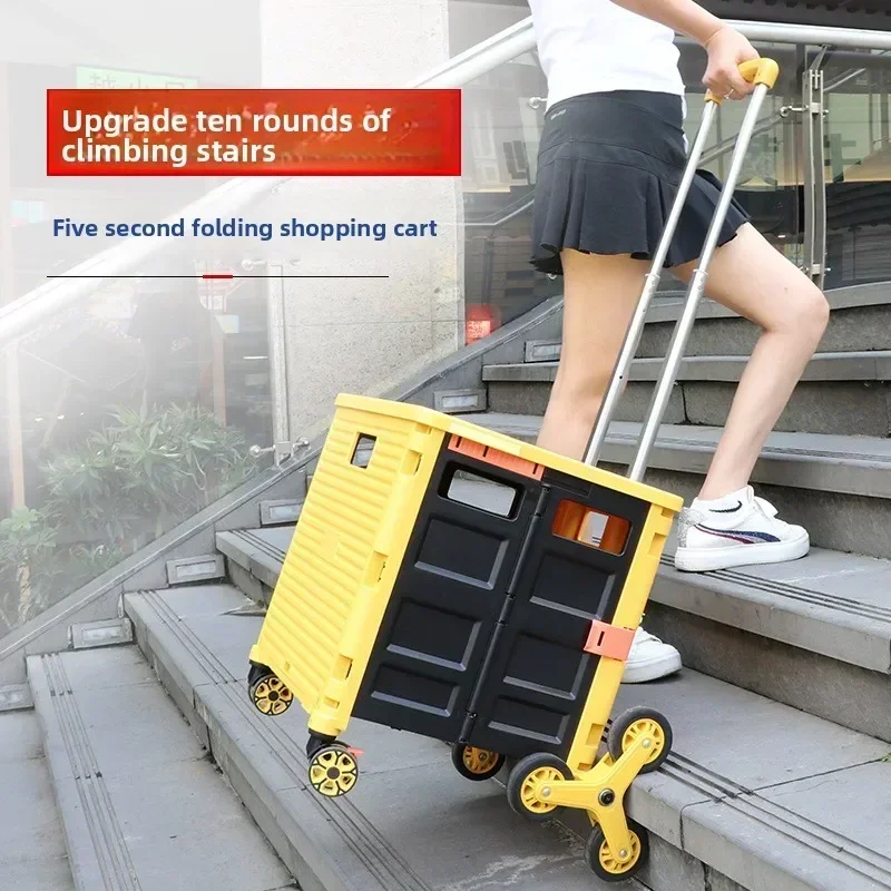 Pull Cart Fold - Nouveau chariot de courses pliable minimaliste,