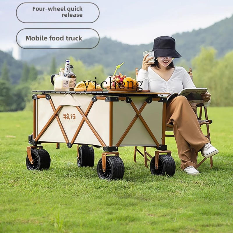 Pull Cart Fold - Chariot de camping XL pliable, chariot