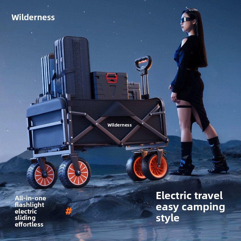 Pull Cart Fold - Camper électrique Camping en plein air