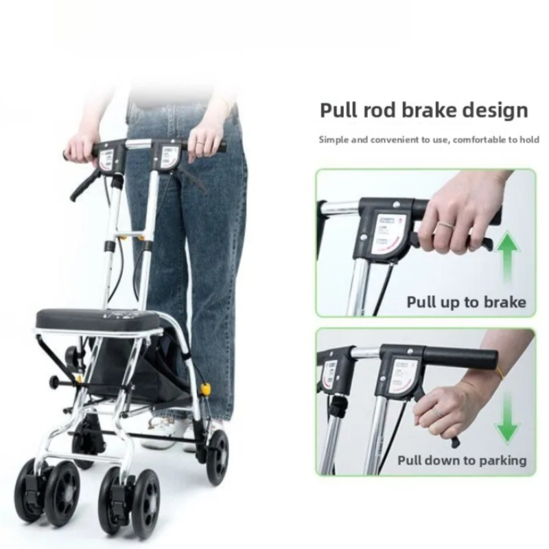 Déambulateur pliant avec siège - Pull Cart Fold avis et prix
