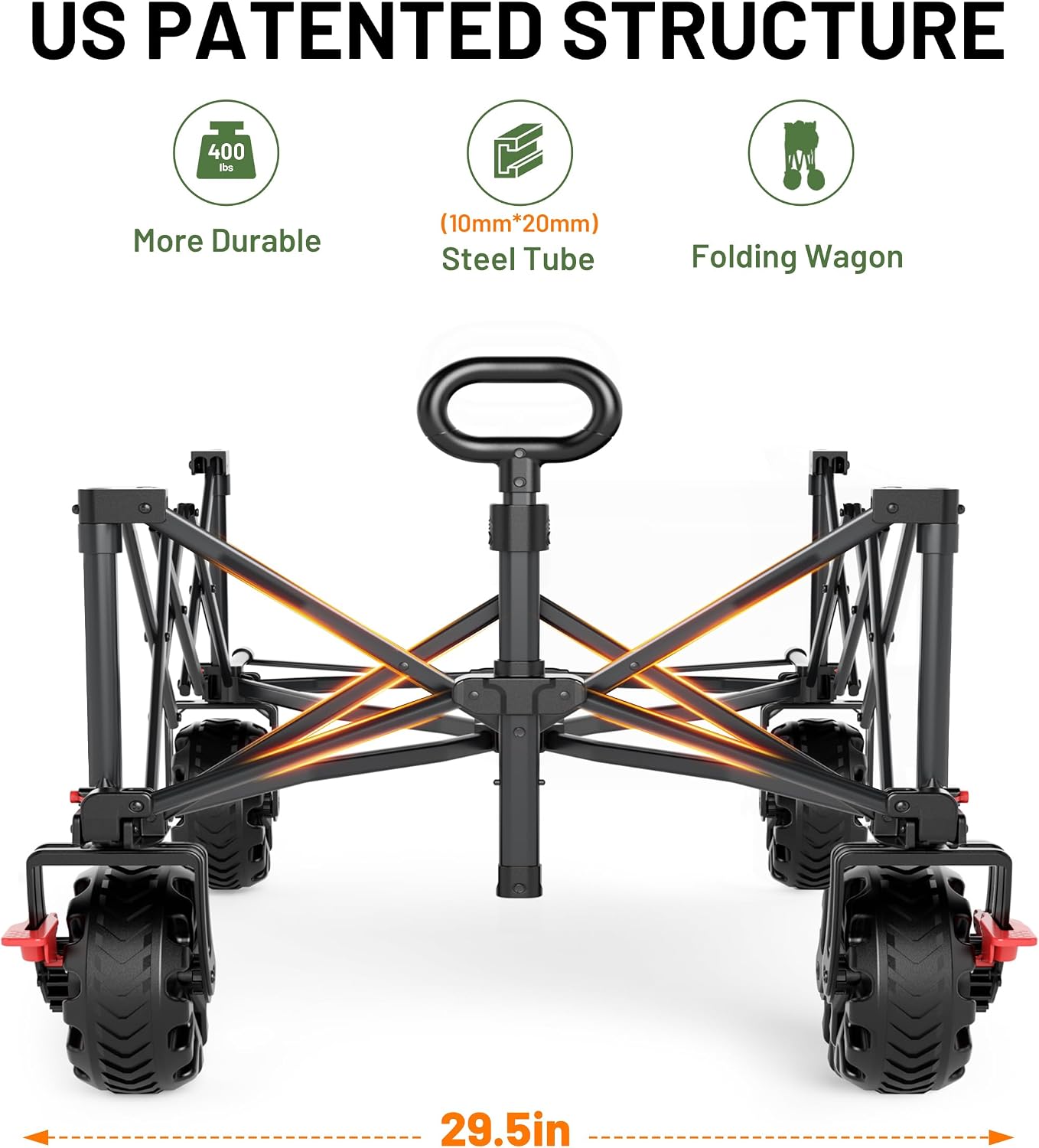 Chariot de transport extra lar - Pull Cart Fold avis et prix