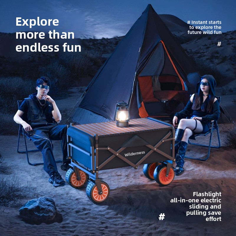Camper électrique Camping en p - Pull Cart Fold avis et prix