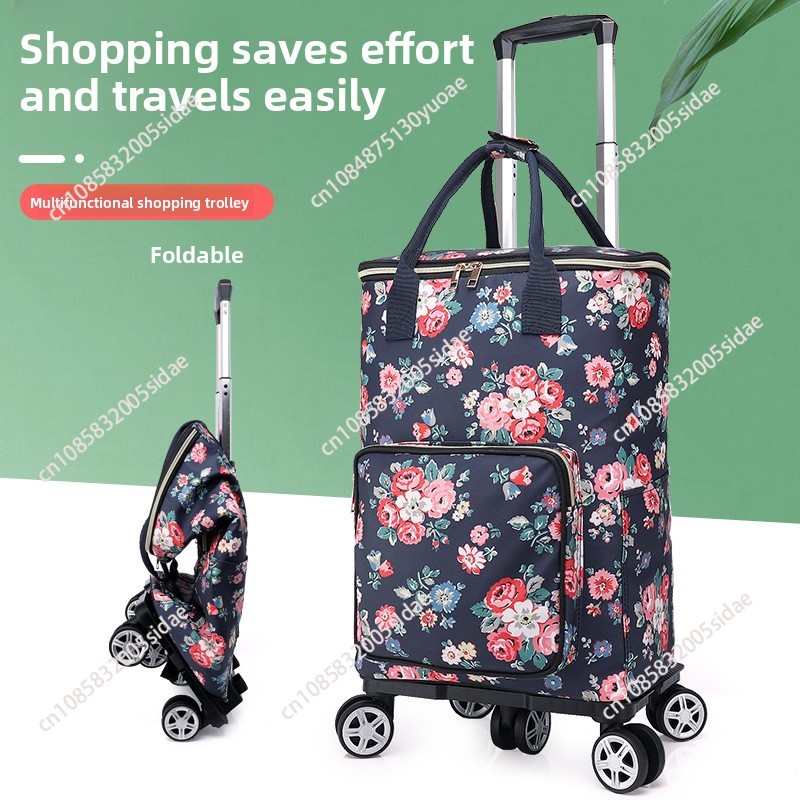 Nouveau chariot d'épicerie en  - Pull Cart Fold avis et prix